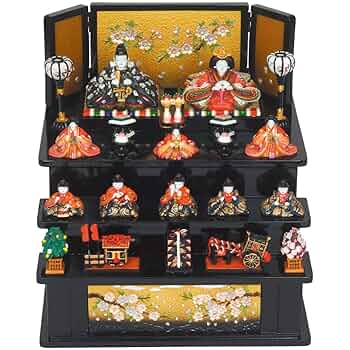 少し大きめミニ雛人形 ミニ雛人形（陶器製）！自分用に大人っぽいおしゃれなデザインの